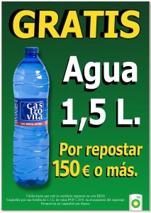 BOTELLA DE AGUA GRATIS